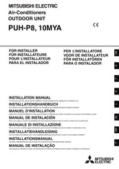 Mitsubishi Electric PUH-P10MYA Installation Manual