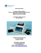 TORREY PINES SCIENTIFIC EchoTherm SC20XR Operating Manual