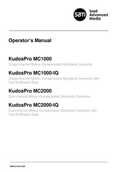 Snell Advanced Media KudosPro MC1000-IQ Operator's Manual
