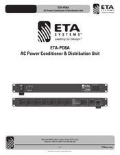 ETA Systems ETA-PD8A Quick Start Manual