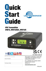 Lectrosonics IFBT4/E01 Quick Start Manual