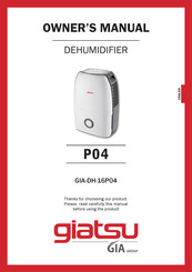 GIA GIA-DH-16P04 Owner's Manual