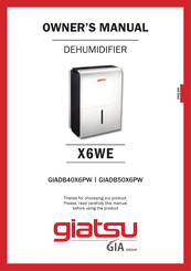 GIA GIADB50X6PW Owner's Manual