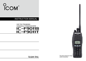 Icom F9011T 10 RC Instruction Manual