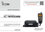Icom M400BB SW Instruction Manual