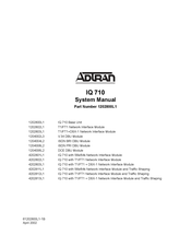 ADTRAN IQ 710 System Manual