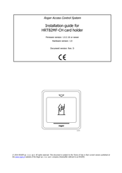 Roger HRT82MF-CH Installation Manual