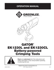 Textron Greenlee GATOR EK1230L12 Operation Manual