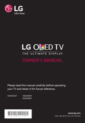 LG 55EG920T Owner's Manual