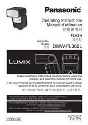 Panasonic Lumix DMW-FL360LE9 Operating Instructions Manual