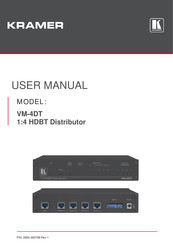 Kramer VM-4DT User Manual