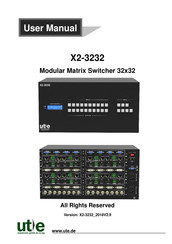 UTE X2-3232 User Manual