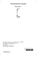 Kohler Clearflo K-7160-TF Homeowner's Manual