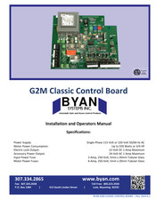 Byan Systems G2M Installation And Operator's Manual