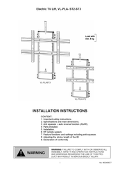 PLUSSCREEN VL-PLA-ST2 Installation Instructions Manual