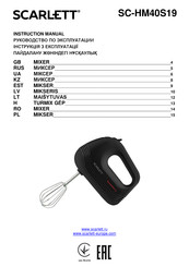 Scarlett SC-HM40S19 Instruction Manual