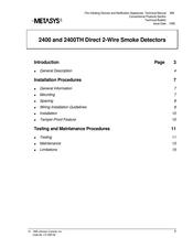 Johnson Controls Metasys 2400TH Quick Start Manual