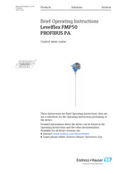 Endress+Hauser PROFIBUS PA Levelflex FMP50 Brief Operating Instructions