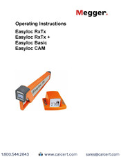 Megger Easyloc Basic Operating Instructions Manual
