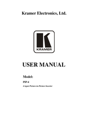 Kramer PIP-4 User Manual