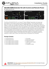 Panduit Atlona AT-AVA-EX70C-KIT Installation Manual