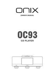 Onix OC93 Owner's Manual