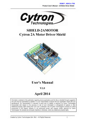 Cytron Technologies SHIELD-2AMOTOR User Manual