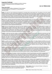 Palmako FRBC44-5540 Installation Manual