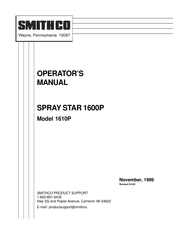 Smithco SPRAY STAR 1610P Operator's Manual