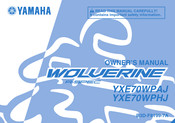 Yamaha WOLVERINE R-SPEC YXE70WPAJ Owner's Manual