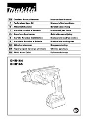Makita DHR164ZJ Instruction Manual