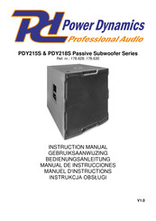 Power Dynamics PDY215S Instruction Manual