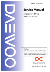 Daewoo KOC-924T9A Service Manual