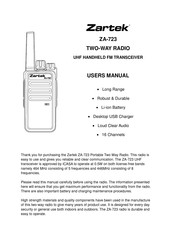 Zartek ZA-723 User Manual