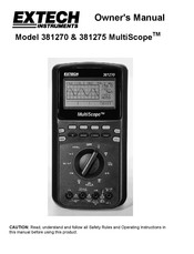 Extech Instruments MultiScope 381275 Owner's Manual
