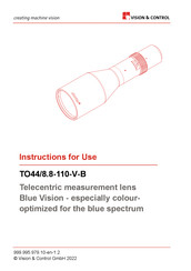 Vision & Control TO44/8.8-110-V-B Instructions For Use Manual