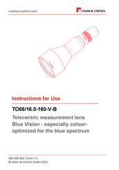 Vision & Control 2-05-685 Instructions For Use Manual