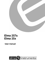 Elma Instruments 257 User Manual