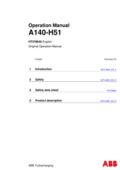 ABB HT578645 Operation Manual