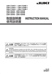 JUKI LBH-782NB Instruction Manual