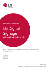 LG 55UH5B-B.AUS Owner's Manual
