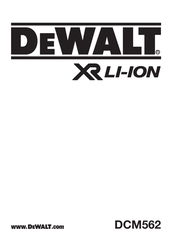 DeWalt DCM562 Original Instructions Manual