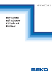 Beko GNE60020X User Manual