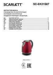 Scarlett SC-EK21S87 Instruction Manual