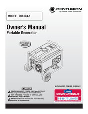 Generac Power Systems CENTURION 006104-1 Owner's Manual