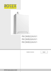 Rotex RKOMB28AAV1 Installation Instructions Manual