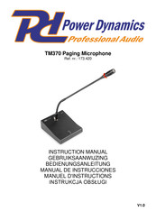 Power Dynamics TM370 Instruction Manual