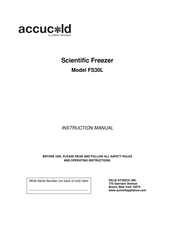 Accucold FS30L7 Instruction Manual