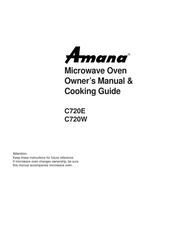 Amana C720W Owner's Manual & Cooking Manual