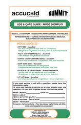 Summit Appliance SCUR20NC Use & Care Manual